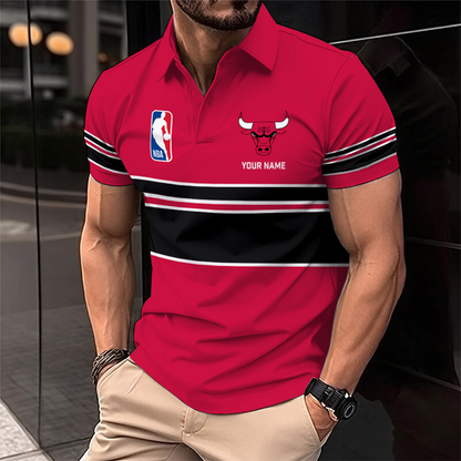 [HOT DEAL] NEW CUSTOMIZED NBA19 CBU CHICAGO BULLS POLO SHIRT