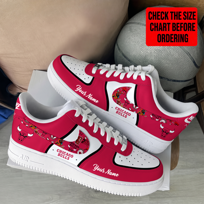 LIMITED EDITION - NEW CUSTOMIZED NBA19 CBU CHICAGO BULLS AF1 SHOES