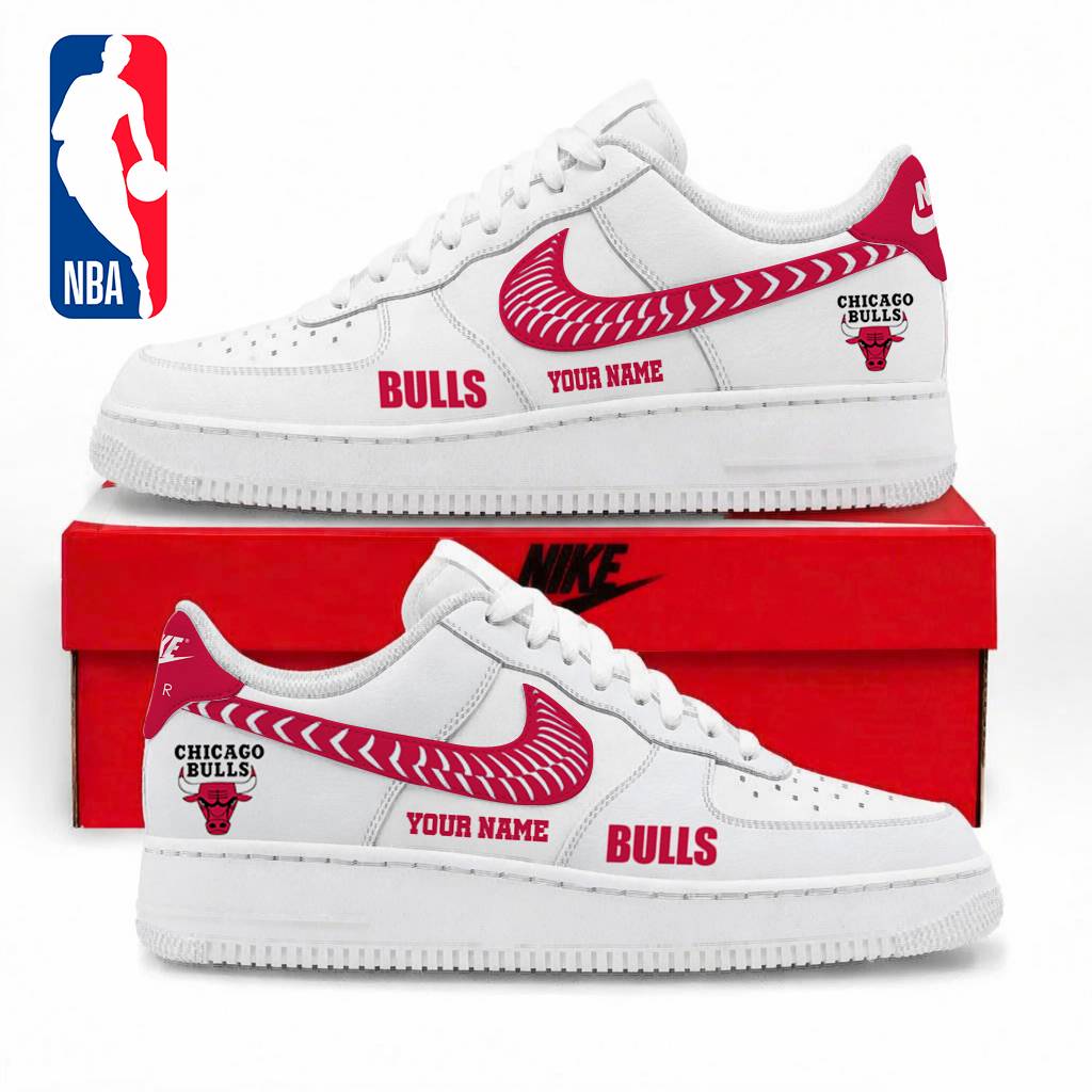 LIMITED EDITION - NEW CUSTOMIZED NBA19 CBU CHICAGO BULLS AF1 SNEAKERS