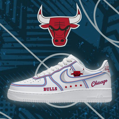 LIMITED EDITION - NEW CUSTOMIZED NBA19 CBU CHICAGO BULLS AF1 SHOES