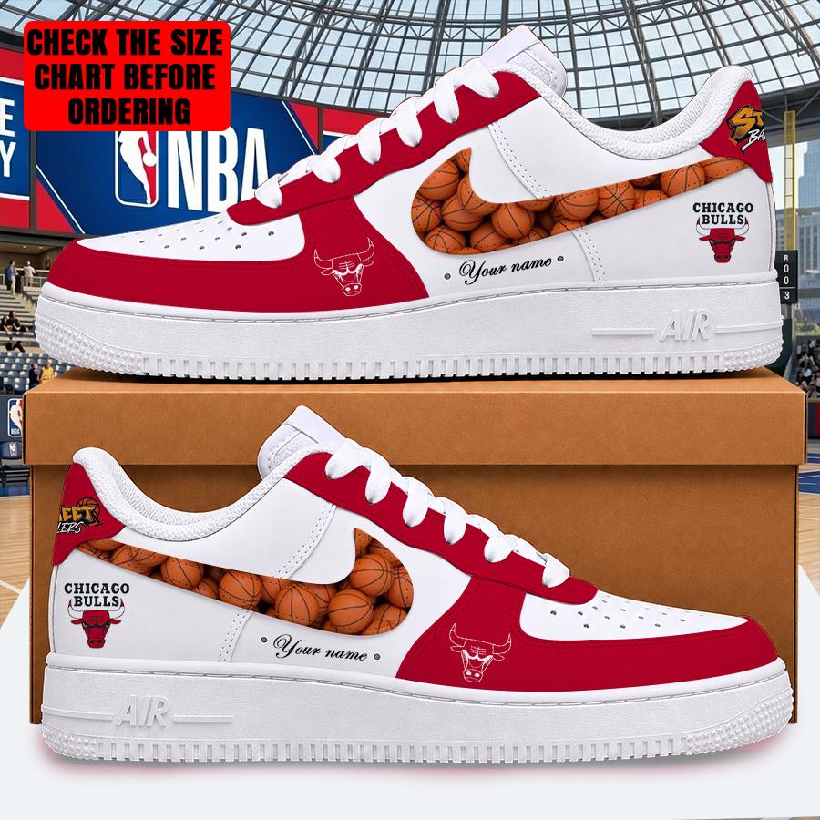LIMITED EDITION - NEW CUSTOMIZED NBA19 CBU CHICAGO BULLS AF1 SHOES