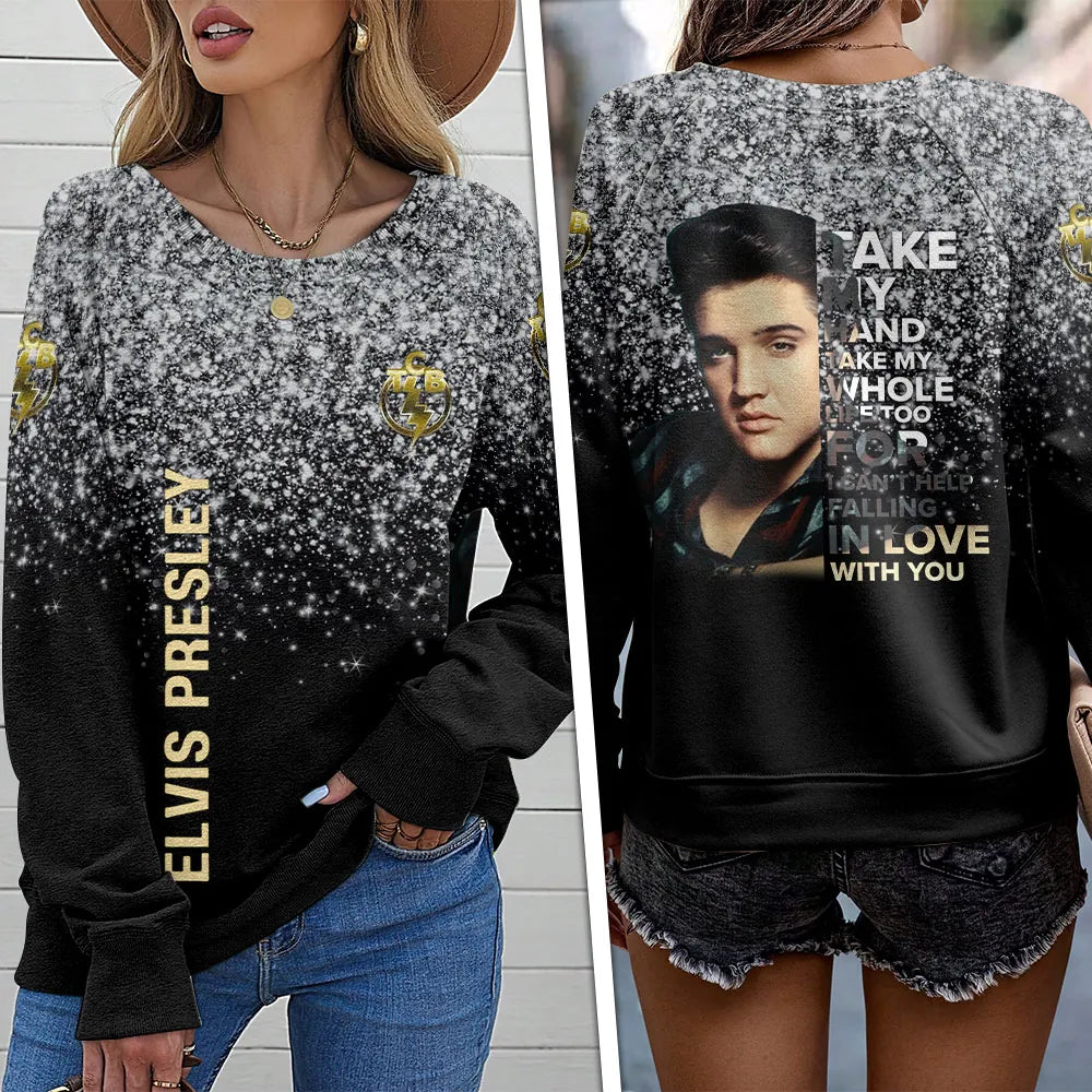 [FAN FAVORITE] NEW CUSTOMIZED ELVIS PRESLEY UNISEX SWEATSHIRT