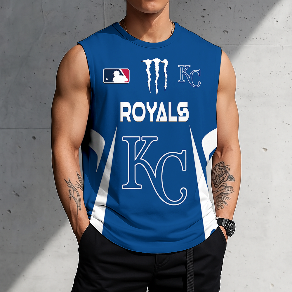 LIMITED EDITION - NEW CUSTOMIZED MLB19 KCR KANSAS CITY ROYALS MEN'S GYM SHIRT