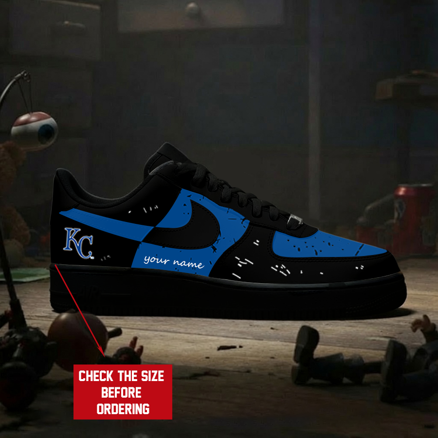 [FLASH SALE] NEW CUSTOMIZED MLB19 KCR KANSAS CITY ROYALS AF1 SHOES