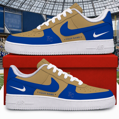 [FLASH SALE] NEW CUSTOMIZED MLB19 KCR KANSAS CITY ROYALS AF1 SHOES