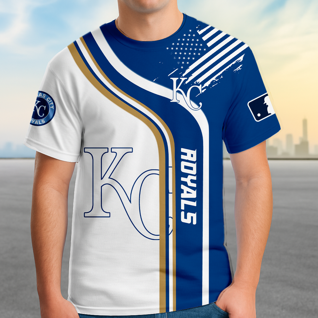 ELITE EDITION - NEW CUSTOMIZED MLB19 KCR KANSAS CITY ROYALS POLO SHIRT, ZIP POLO SHIRT & T-SHIRTS