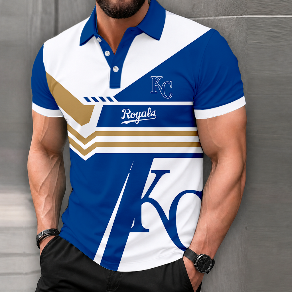 LIMITED EDITION - NEW CUSTOMIZED MLB19 KCR KANSAS CITY ROYALS POLO SHIRT, ZIP POLO SHIRT & T-SHIRTS