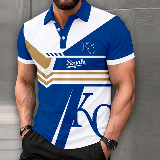 LIMITED EDITION - NEW CUSTOMIZED MLB19 KCR KANSAS CITY ROYALS POLO SHIRT, ZIP POLO SHIRT & T-SHIRTS