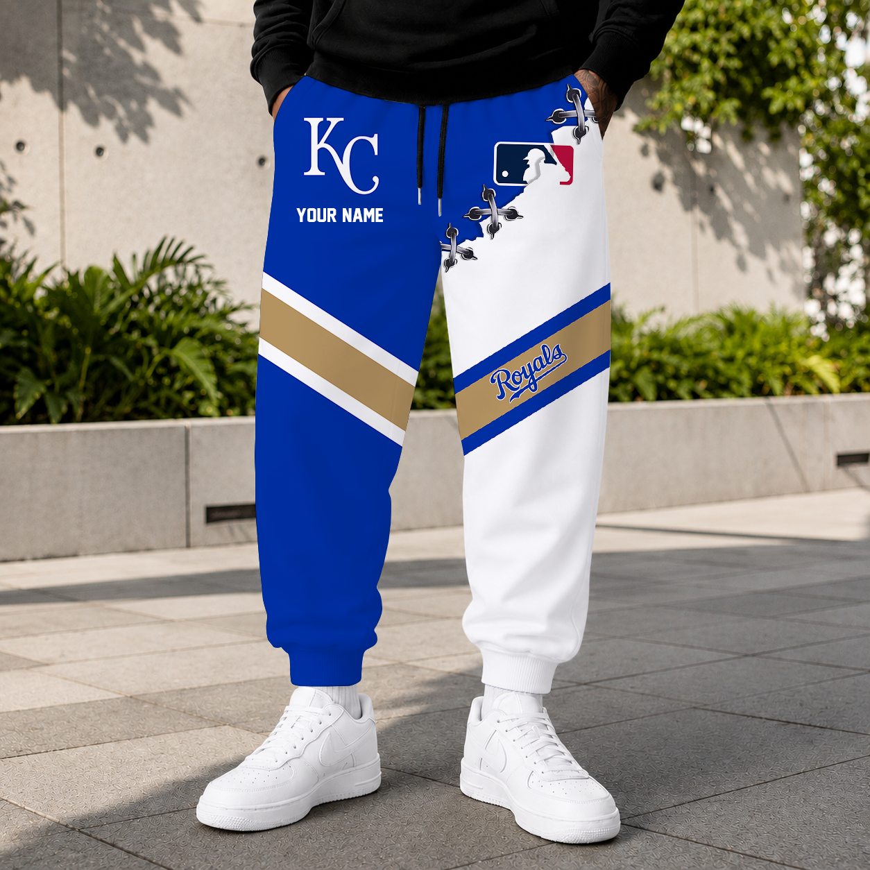 LIMITED EDITION - NEW CUSTOMIZED MLB19 KCR KANSAS CITY ROYALS SWEATPANTS