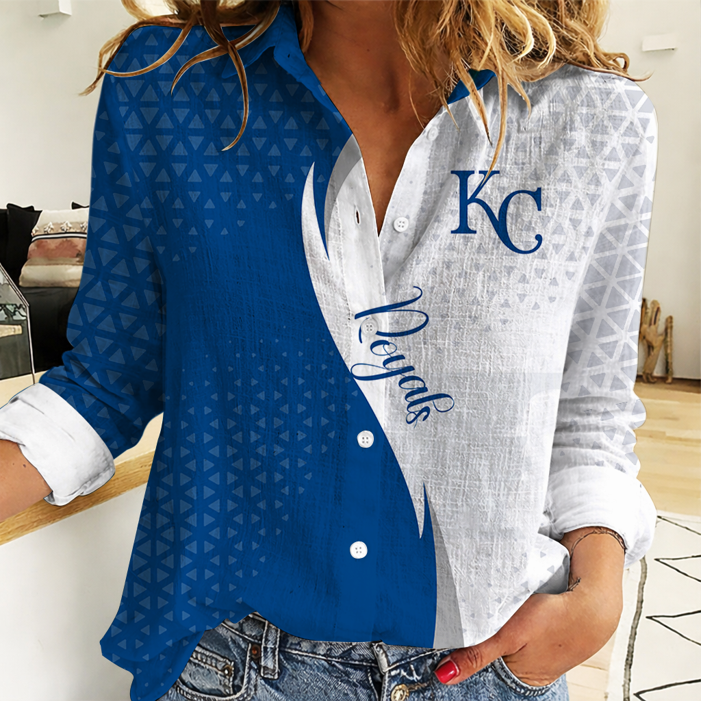 LIMITED EDITION - NEW CUSTOMIZED MLB19 KCR KANSAS CITY ROYALS WOMEN CASUAL SHIRT