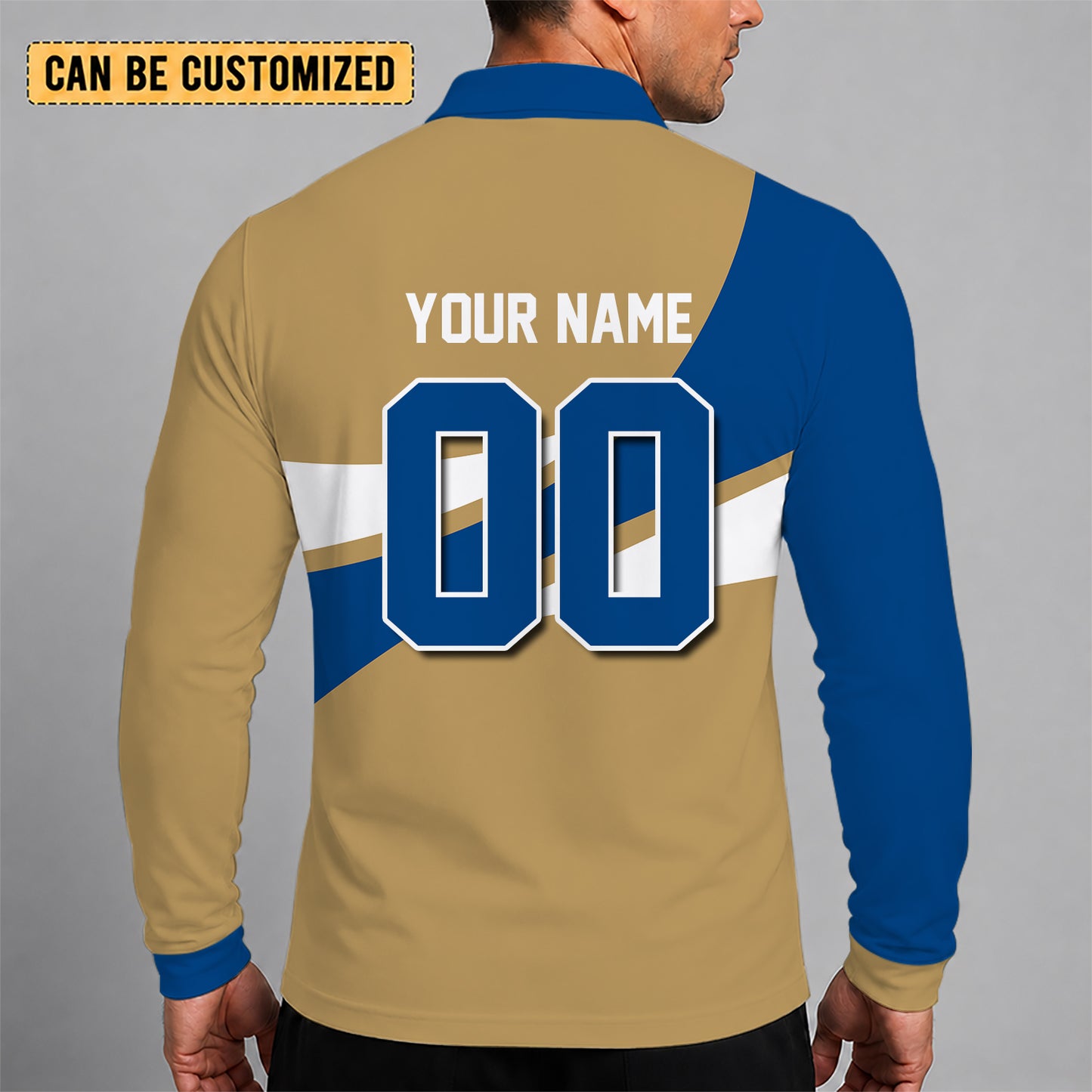 [FLASH SALE] NEW CUSTOMIZED MLB19 KCR KANSAS CITY ROYALS MEN'S LONG SLEEVE POLO