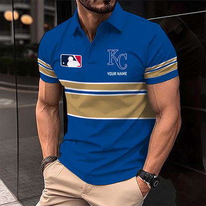 [FLASH SALE] NEW CUSTOMIZED MLB19 KCR KANSAS CITY ROYALS POLO SHIRT
