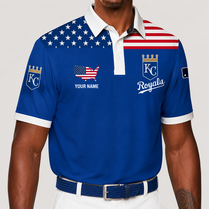 LIMITED EDITION - NEW CUSTOMIZED MLB19 KCR KANSAS CITY ROYALS POLO SHIRT, ZIP POLO SHIRT & T-SHIRTS