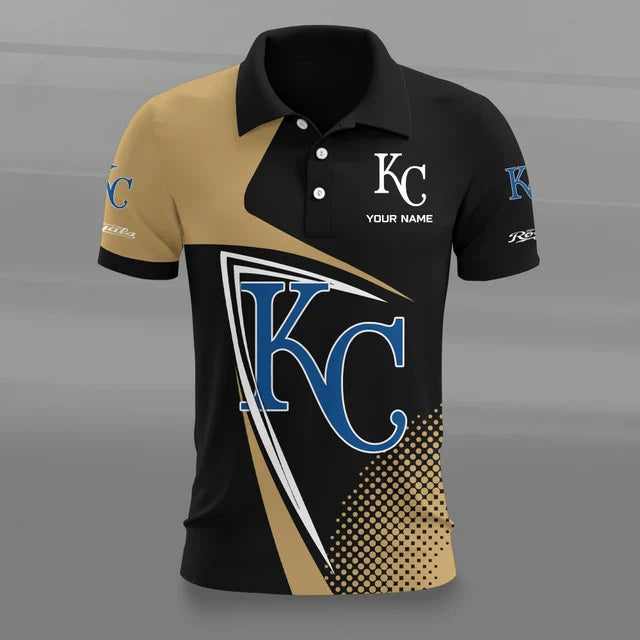 [FLASH SALE] NEW CUSTOMIZED MLB19 KCR KANSAS CITY ROYALS POLO SHIRT