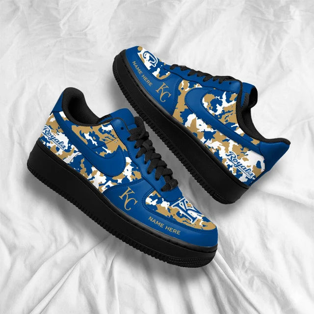 [FLASH SALE] NEW CUSTOMIZED MLB19 KCR KANSAS CITY ROYALS AF1 SHOES
