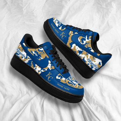 [FLASH SALE] NEW CUSTOMIZED MLB19 KCR KANSAS CITY ROYALS AF1 SHOES