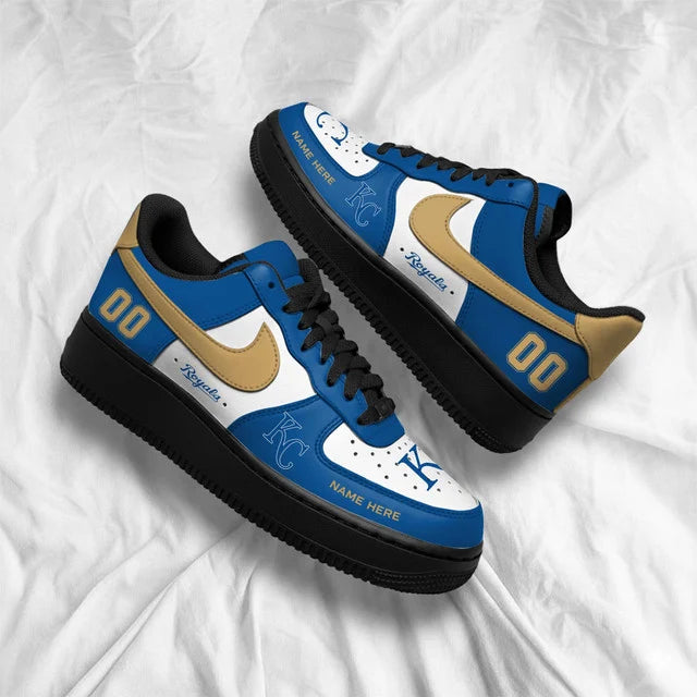 [FLASH SALE] NEW CUSTOMIZED MLB19 KCR KANSAS CITY ROYALS AF1 SHOES