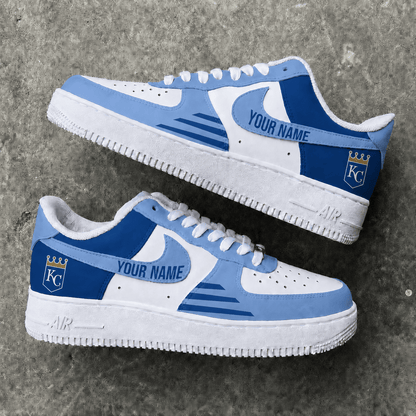 [FLASH SALE] NEW CUSTOMIZED MLB19 KCR KANSAS CITY ROYALS AF1 SHOES