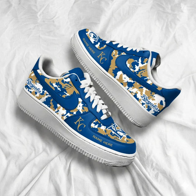 [FLASH SALE] NEW CUSTOMIZED MLB19 KCR KANSAS CITY ROYALS AF1 SHOES