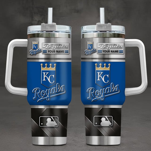 LIMITED EDITION - NEW CUSTOMIZED MLB19 KCR KANSAS CITY ROYALS TUMBLER CUP