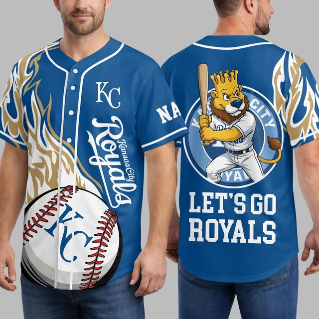 [FLASH SALE] NEW CUSTOMIZED MLB19 KCR KANSAS CITY ROYALS BASEBALL JERSEY