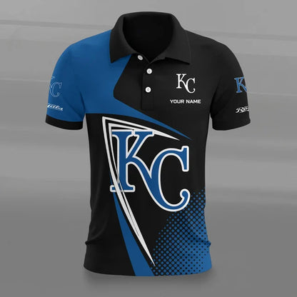 [FLASH SALE] NEW CUSTOMIZED MLB19 KCR KANSAS CITY ROYALS POLO SHIRT