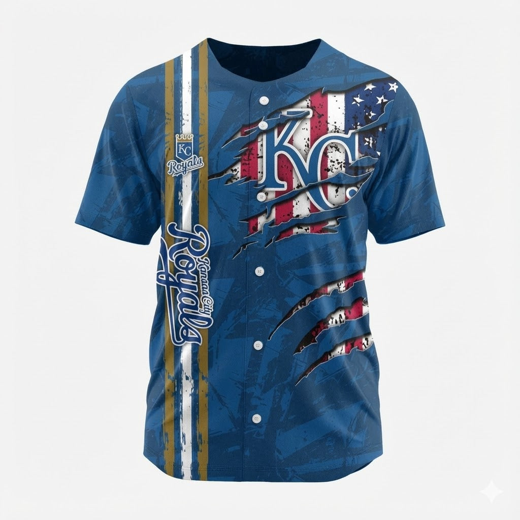 LIMITED EDITION - NEW CUSTOMIZED MLB19 KCR KANSAS CITY ROYALS BASEBALL JERSEY
