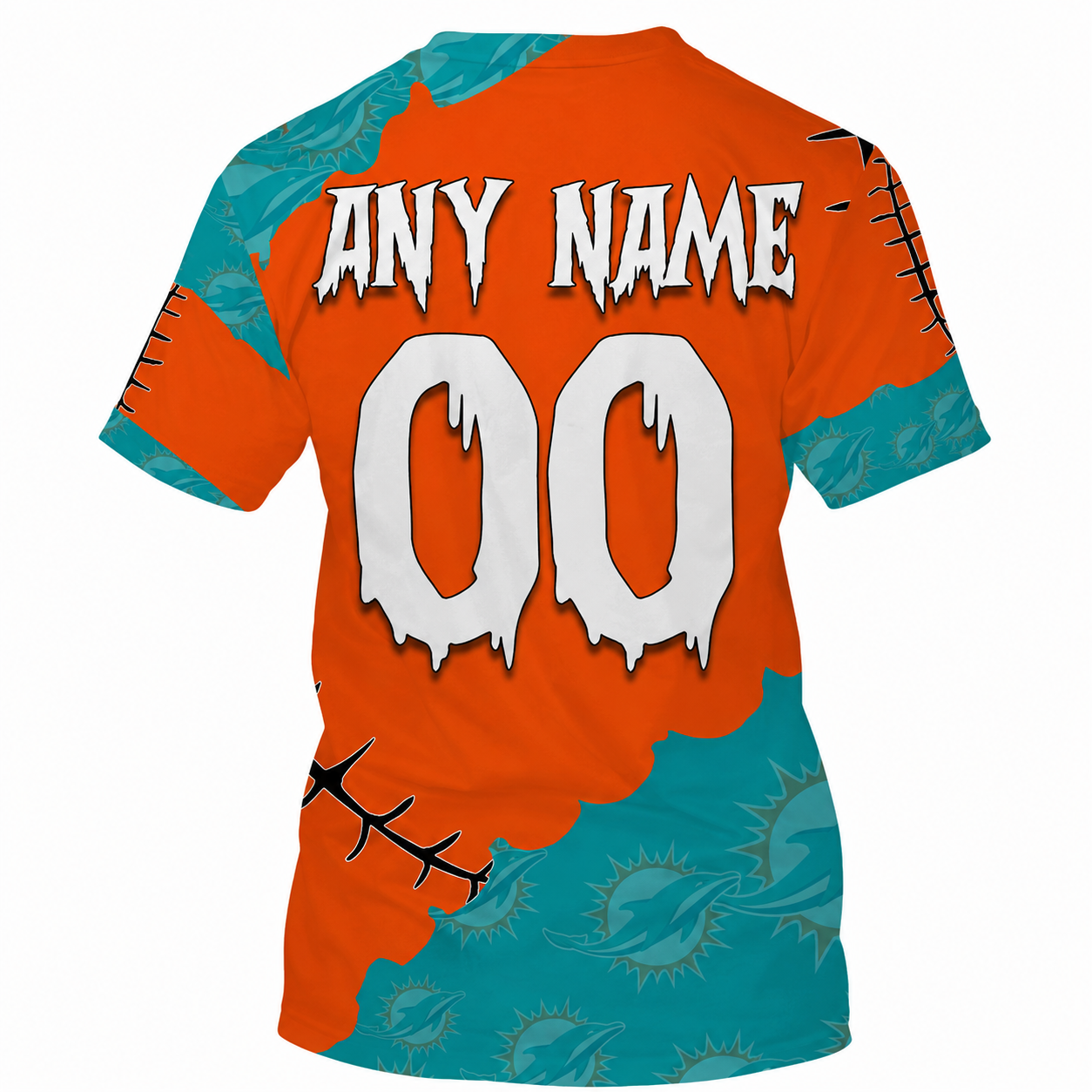 LIMITED EDITION - NEW CUSTOMIZED NFL19 MDP MIAMI DOLPHINS HALLOWEEN SKULL APPAREL FOR FANS