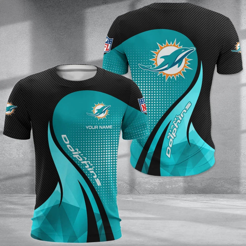 LIMITED EDITION - NEW CUSTOMIZED NFL19 MDP MIAMI DOLPHINS POLO, T-SHIRT & SHORT PANTS SET