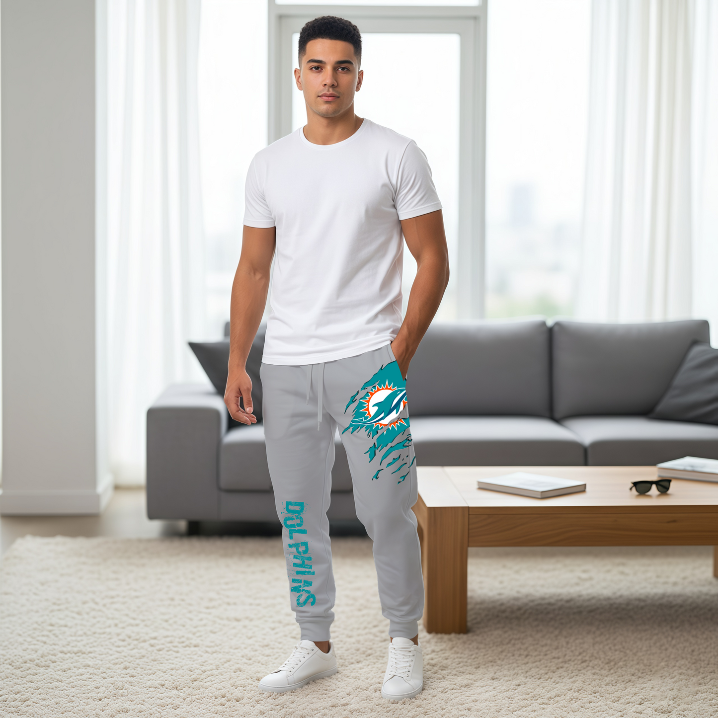 LIMITED EDITION - NEW PERSONALIZED NFL19 MDP MIAMI DOLPHINS JOGGERS