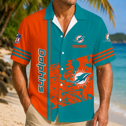 LIMITED EDITION - NEW CUSTOMIZED NFL19 MDP MIAMI DOLPHINS UNISEX HAWAIIAN SHIRT