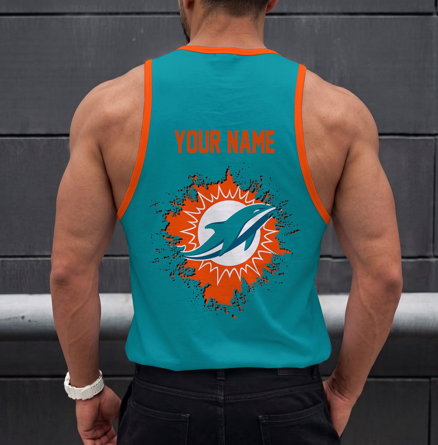 SPECIAL EDITION - NEW CUSTOMIZED NFL19 MDP MIAMI DOLPHINS UNISEX TANK TOP