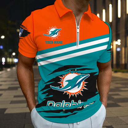 LIMITED EDITION - NEW CUSTOMIZED NFL19 MDP MIAMI DOLPHINS T-SHIRT, POLO SHIRT, ZIP POLO SHIRT, SWEATSHIRT, HOODIE & ZIP HOODIE