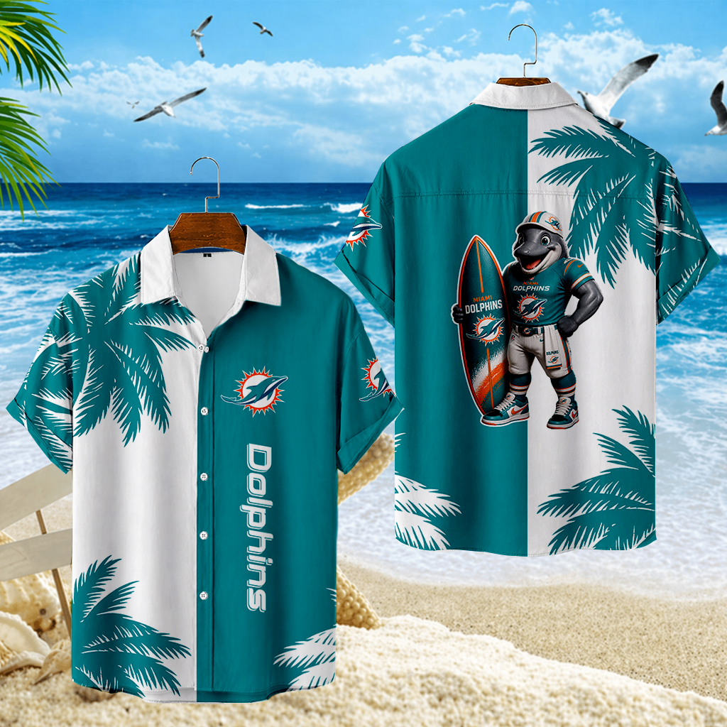 LIMITED EDITION - NEW CUSTOMIZED NFL19 MDP MIAMI DOLPHINS UNISEX HAWAIIAN SHIRT