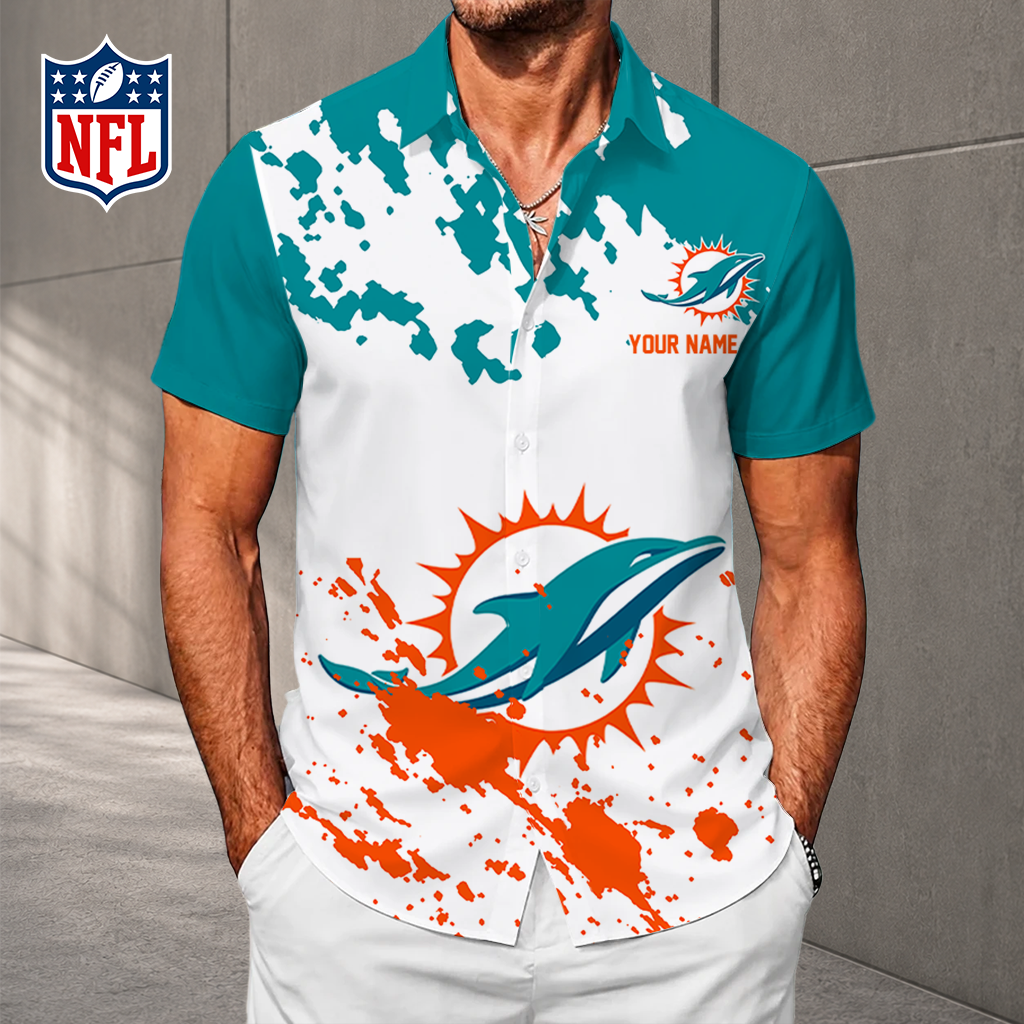 LIMITED EDITION - NEW CUSTOMIZED NFL19 MDP MIAMI DOLPHINS UNISEX HAWAIIAN SHIRT