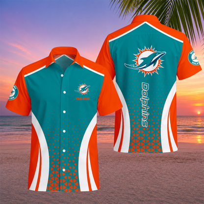 LIMITED EDITION - NEW CUSTOMIZED NFL19 MDP MIAMI DOLPHINS UNISEX HAWAIIAN SHIRT