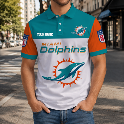 LIMITED EDITION - NEW CUSTOMIZED NFL19 MDP MIAMI DOLPHINS T-SHIRT, POLO SHIRT, ZIP POLO SHIRT, SWEATSHIRT, HOODIE & ZIP HOODIE