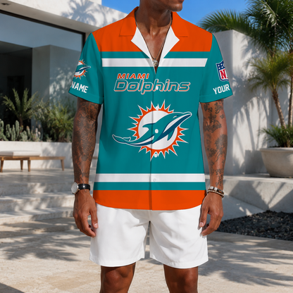 EXCLUSIVE EDITION - NEW CUSTOMIZED NFL19 MDP MIAMI DOLPHINS UNISEX HAWAIIAN SHIRT