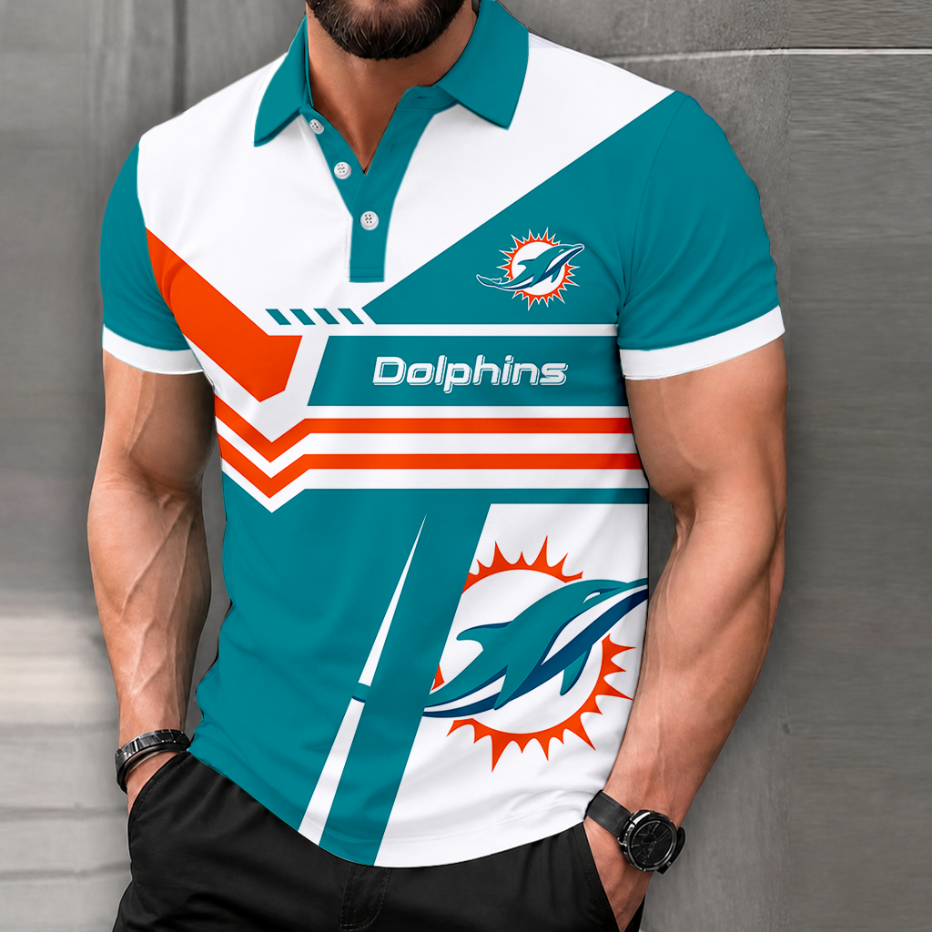LIMITED EDITION - NEW CUSTOMIZED NFL19 MDP MIAMI DOLPHINS POLO SHIRT, ZIP POLO SHIRT & T-SHIRTS