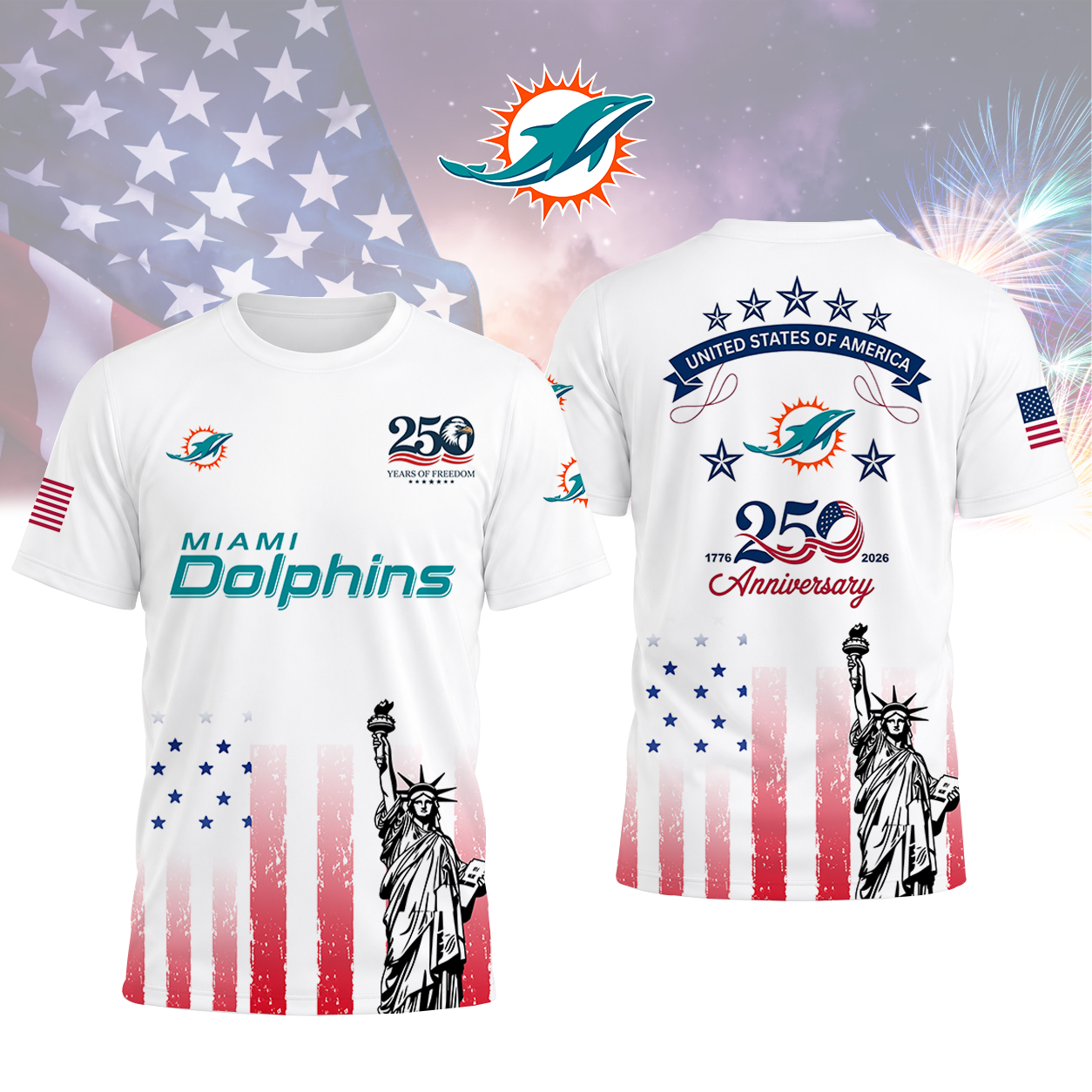 LIMITED EDITION - NEW CUSTOMIZED NFL19 MDP MIAMI DOLPHINS T-SHIRT, POLO SHIRT, ZIP POLO SHIRT, SWEATSHIRT, HOODIE & ZIP HOODIE