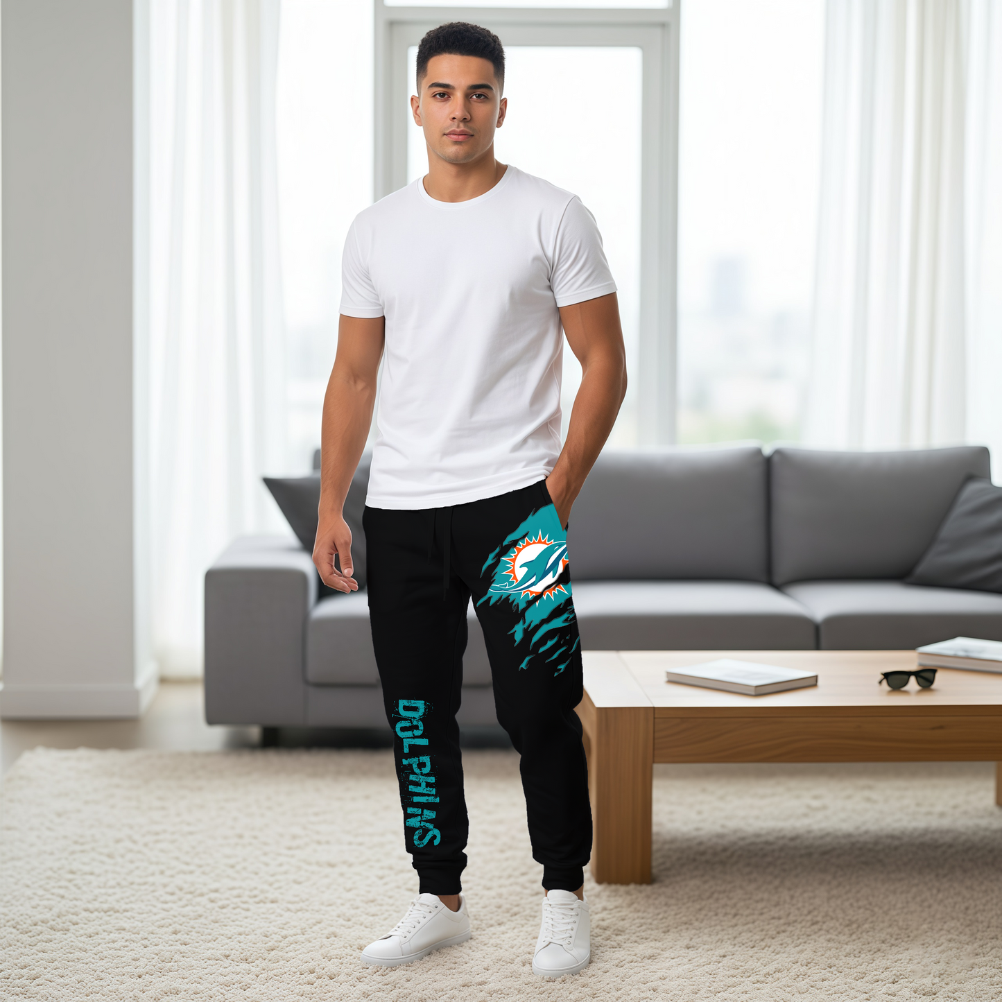LIMITED EDITION - NEW PERSONALIZED NFL19 MDP MIAMI DOLPHINS JOGGERS