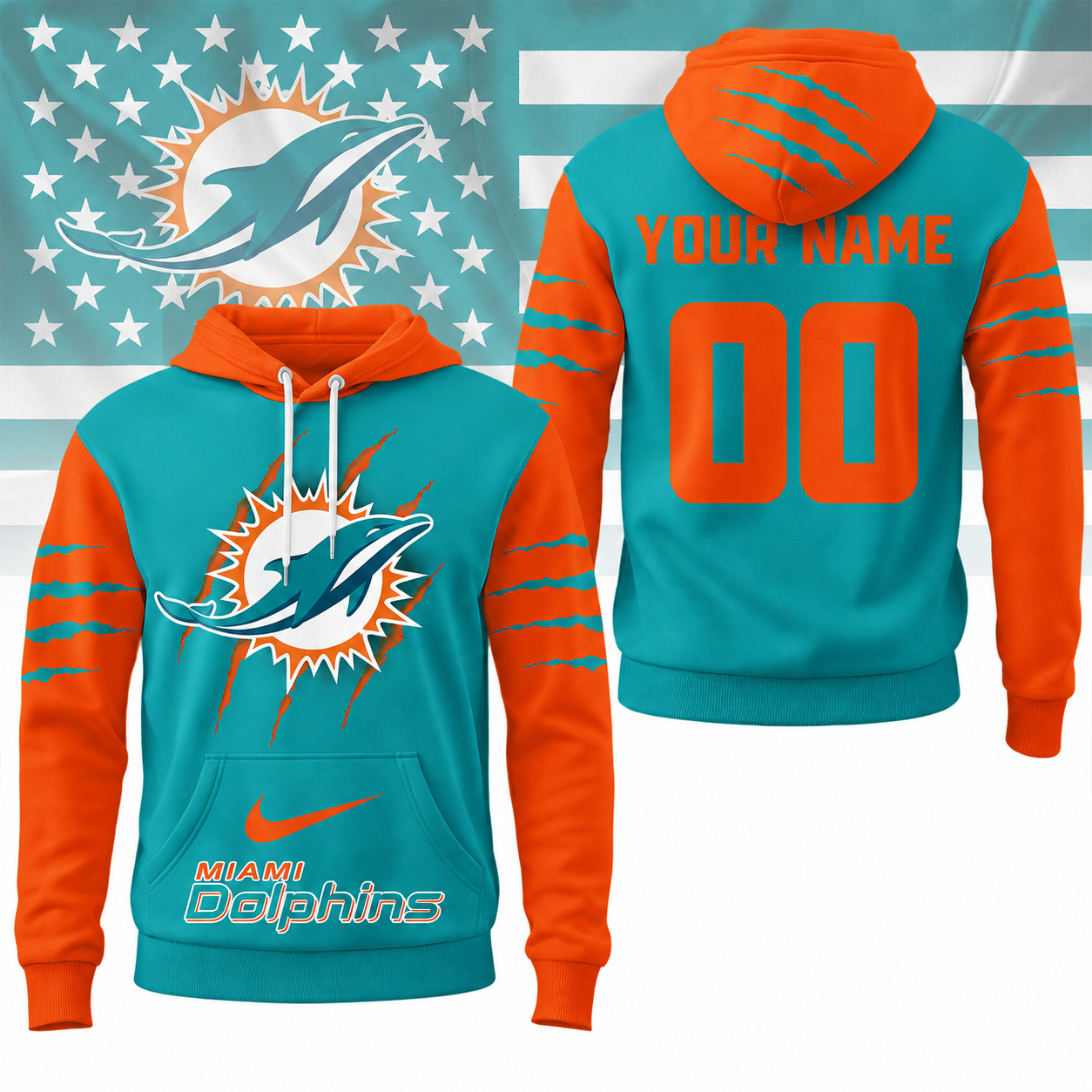 LIMITED EDITION - NEW CUSTOMIZED NFL19 MDP MIAMI DOLPHINS T-SHIRT, POLO SHIRT, ZIP POLO SHIRT, SWEATSHIRT, HOODIE & ZIP HOODIE