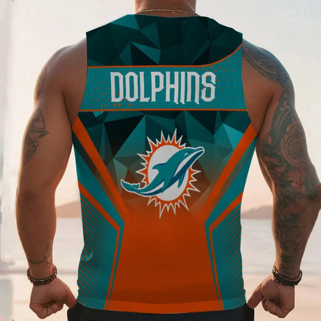 LIMITED EDITION - NEW CUSTOMIZED NFL19 MM DOPHINS UNISEX TANK TOP