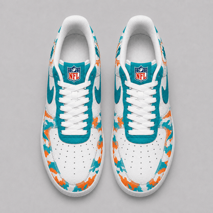 [SPECIAL OFFER] NEW CUSTOMIZED NFL19 MDP MIAMI DOLPHINS AF1 SHOES