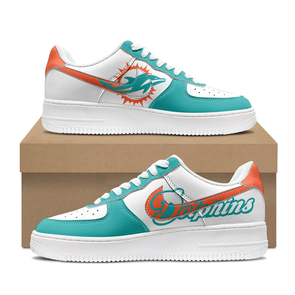 [SPECIAL OFFER] NEW CUSTOMIZED NFL19 MDP MIAMI DOLPHINS AF1 SHOES