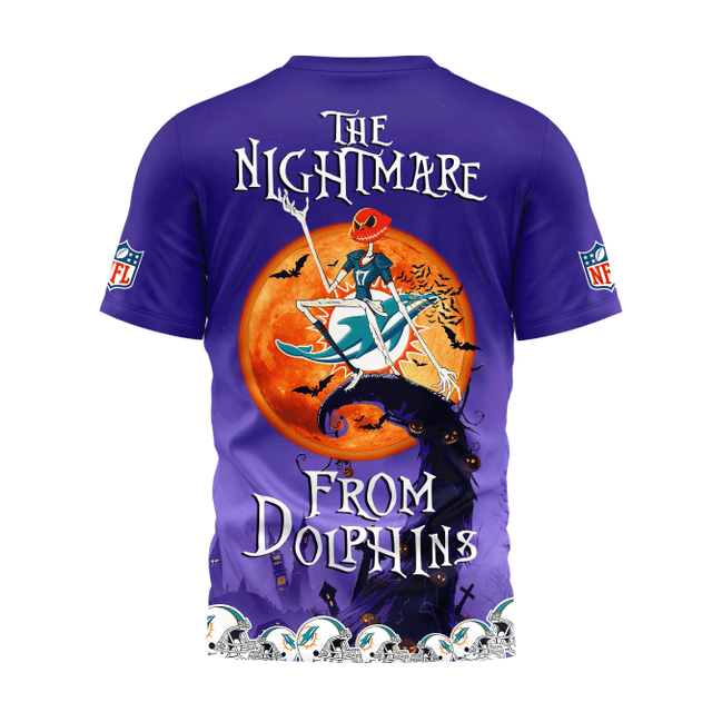 [SPECIAL OFFER] NEW CUSTOMIZED NFL19 MDP MIAMI DOLPHINS HALLOWEEN THE NIGHTMARE APPAREL