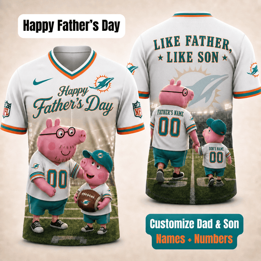 [FATHER'S DAY] NEW CUSTOMIZED NFL19 MDP MIAMI DOLPHINS FOOTBALL JERSEY