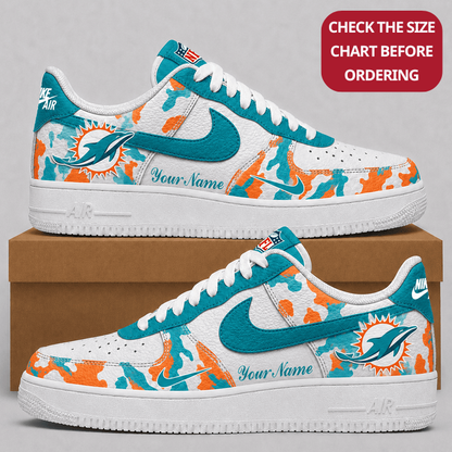 [SPECIAL OFFER] NEW CUSTOMIZED NFL19 MDP MIAMI DOLPHINS AF1 SHOES
