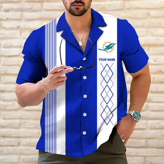 LIMITED EDITION - NEW CUSTOMIZED NFL19 MDP MIAMI DOLPHINS HAWAIIAN SHIRT