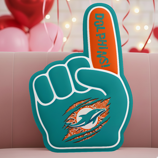 LIMITED EDITION - NEW CUSTOMIZED NFL19 MDP MIAMI DOLPHINS 3D BODY PILLOW